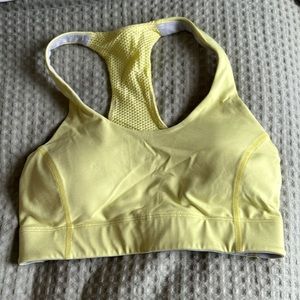 OV yellow sports bra